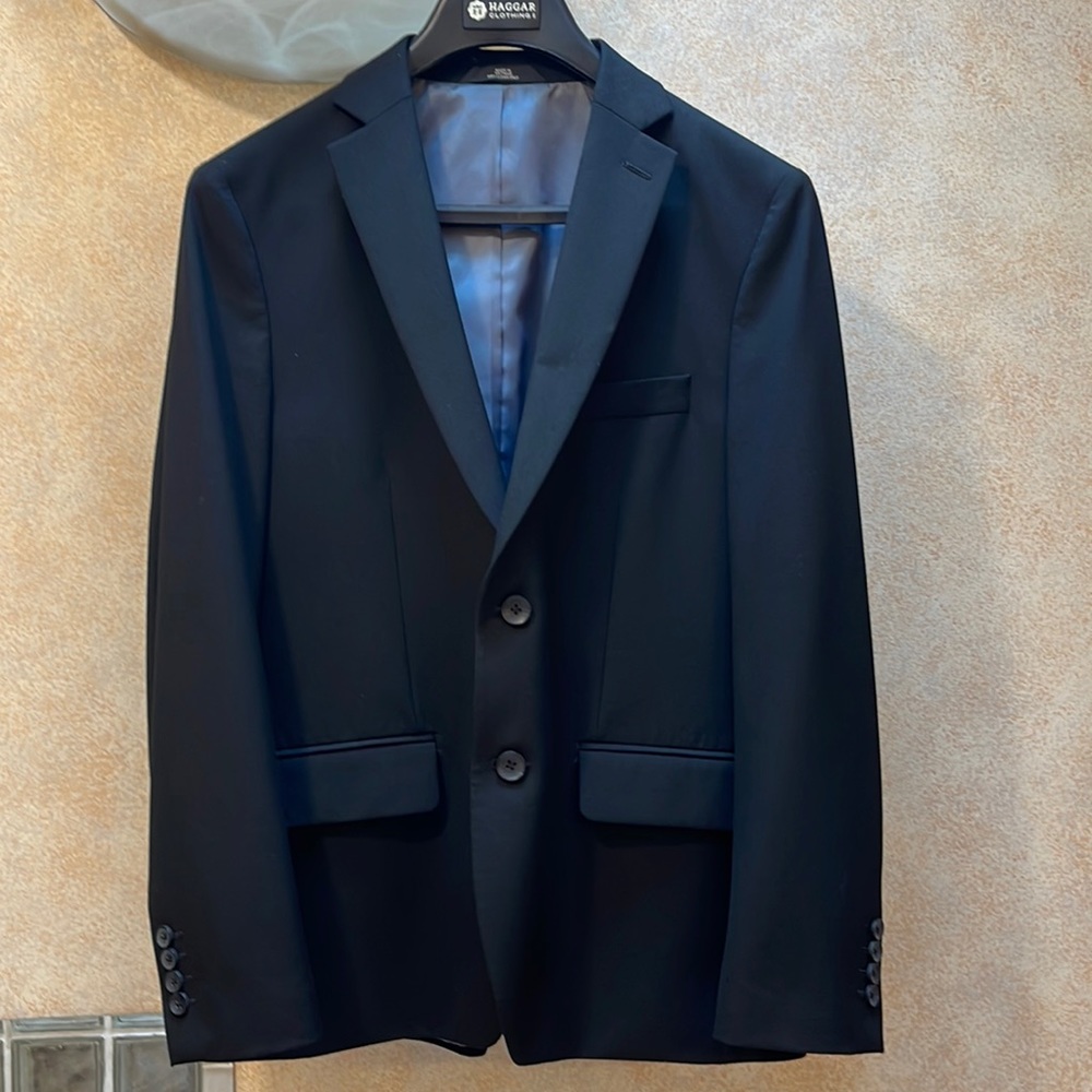 Men’s J.M. Haggar, slim fit black suit
